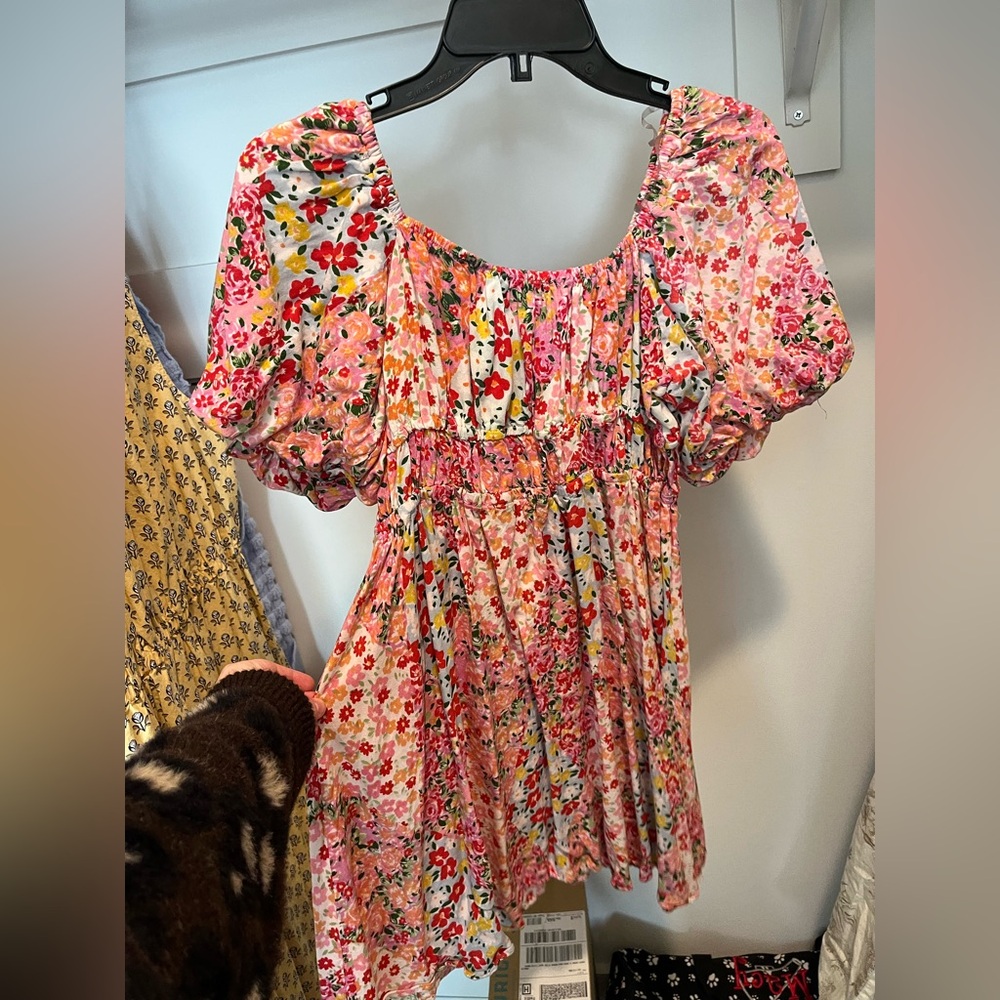 Floral Puff Sleeve Dress